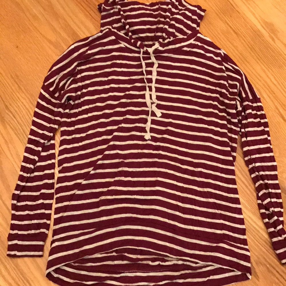 Pink Rose brand striped sweatshirt